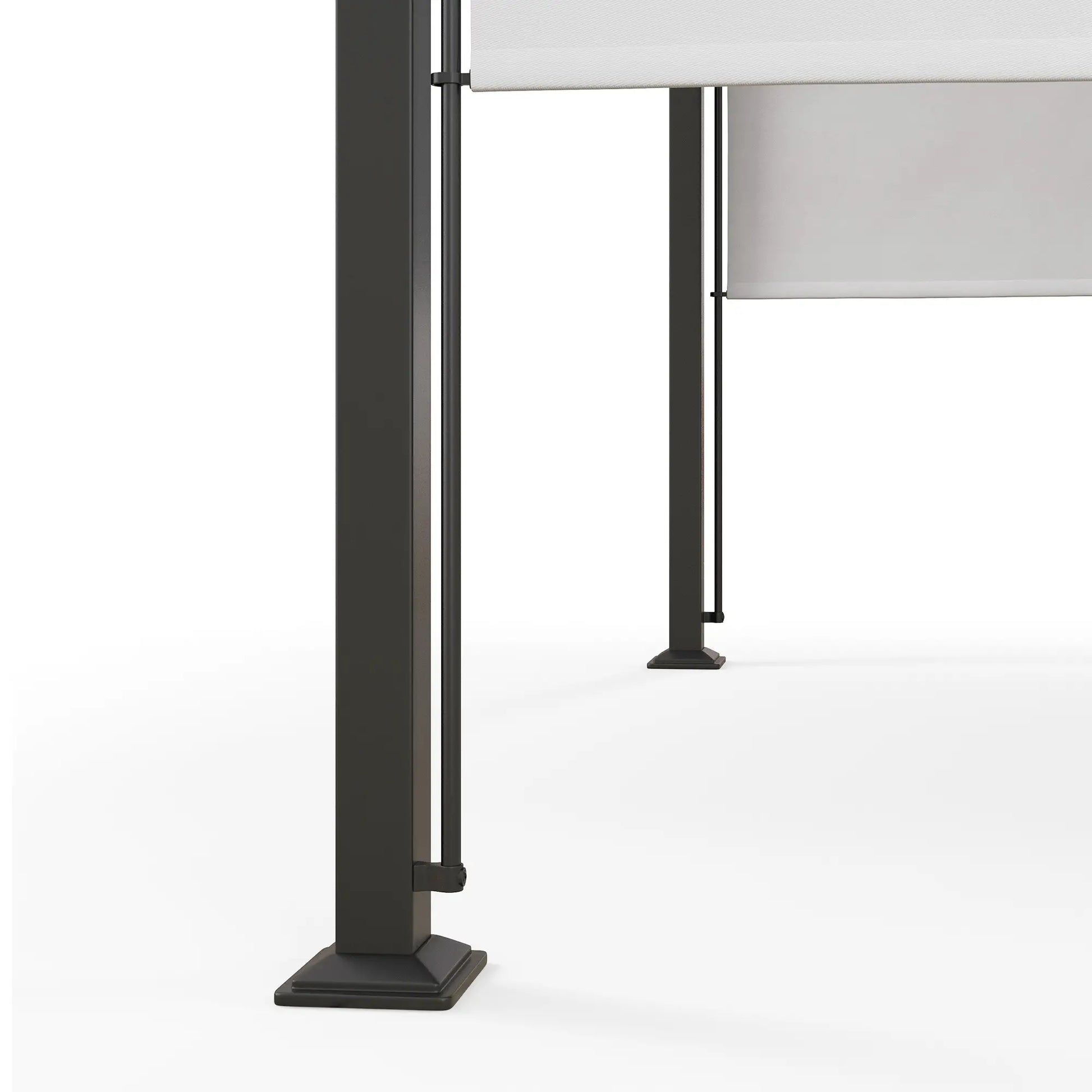 10' x 10' Outdoor Pergola, Steel Frame, White Pergolas at Gallery Canada