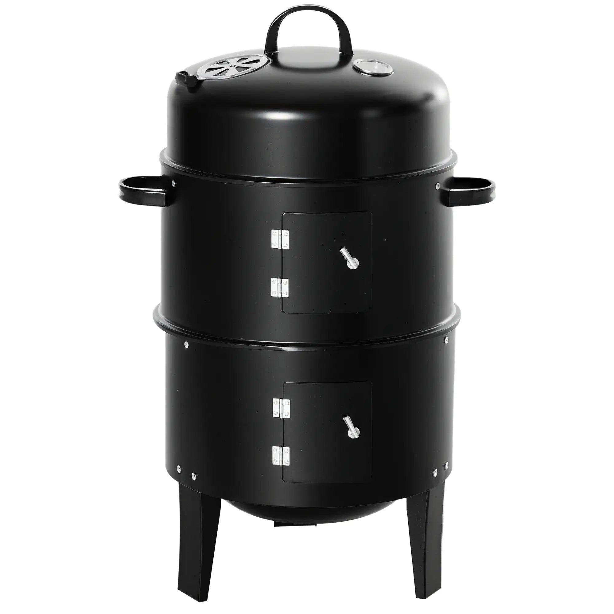 3-In-1 Vertical Charcoal BBQ Smoker, 16