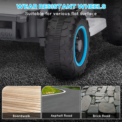 6V Kids ATV Quad, 4 Wheeler Electric Ride On Car, White Electric Toy Cars at Gallery Canada