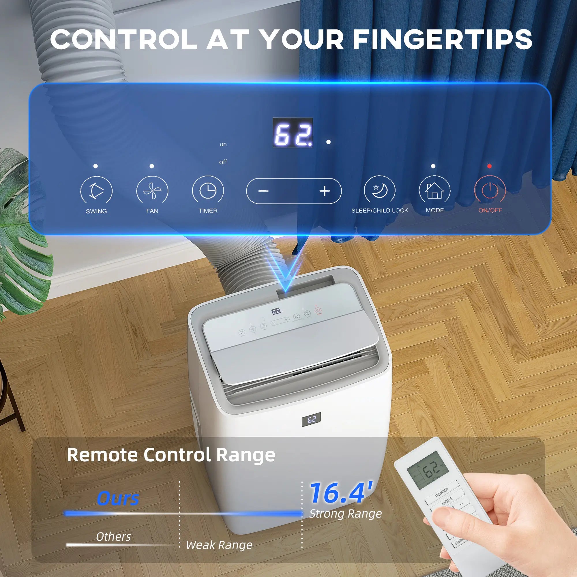 14000 BTU Portable Air Conditioner, Dehumidifier, Fan, 700 Sq. Ft, Cool Air Conditioner at Gallery Canada