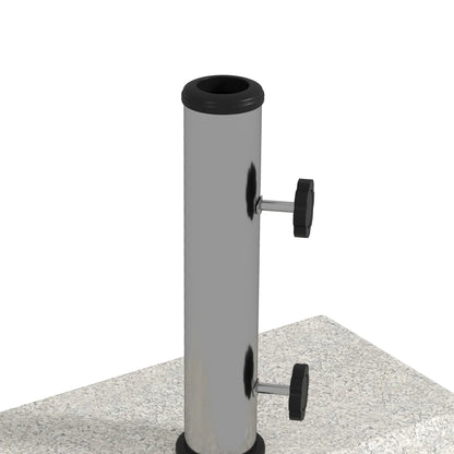 55 Lbs Half Granite Parasol Base, Outdoor Umbrella Stand, Grey Umbrella Bases at Gallery Canada