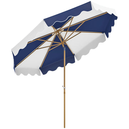 9FT Patio Umbrella, 8 Ribs, Crank & Tilt, UPF 50+, Mixed Color Sun Umbrellas at Gallery Canada