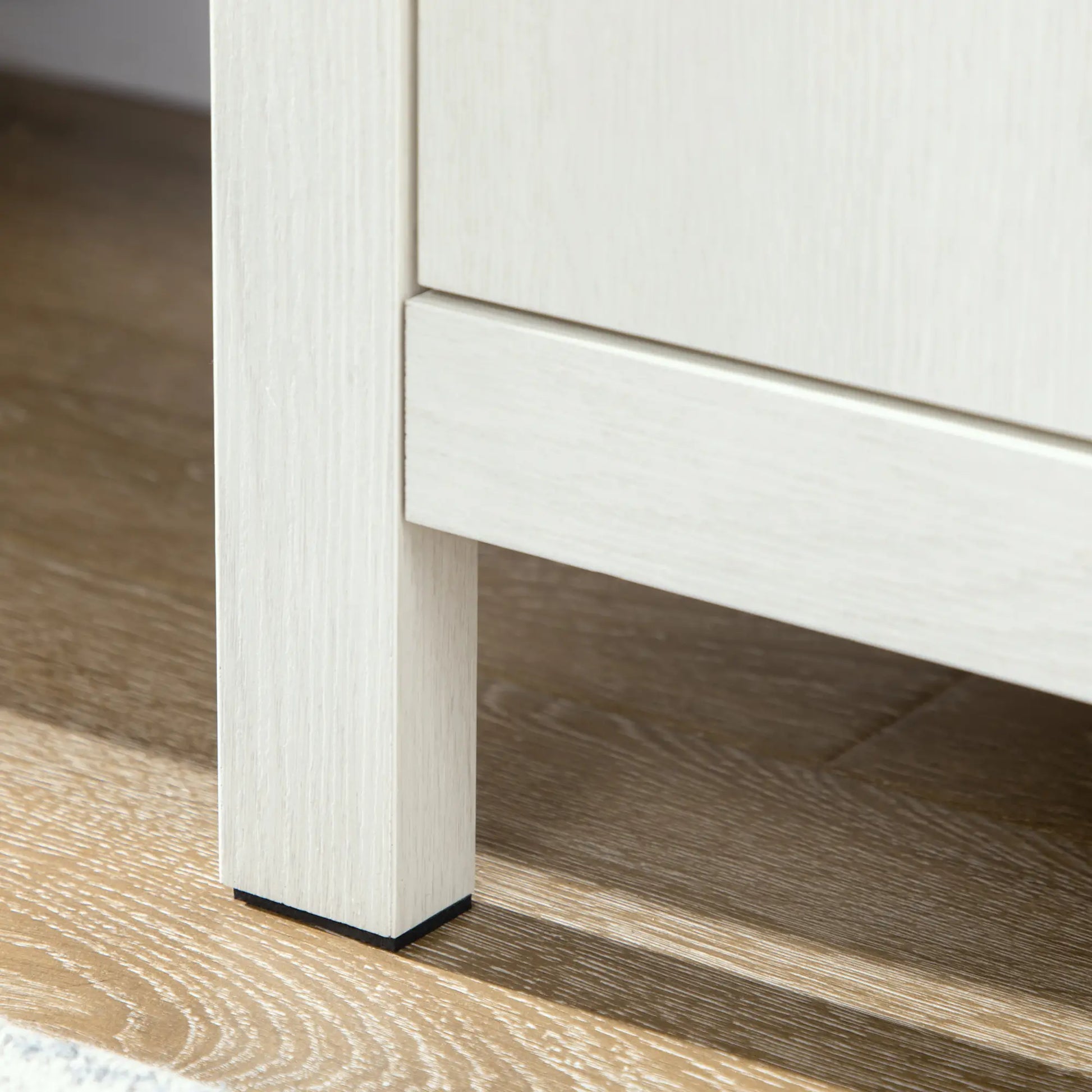 TV Stand for 55" TVs, Storage Cupboard, Shelves, 55.1" x 15.7" x 27", White TV Stands at Gallery Canada