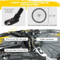2 Seat Bike Trailer for Kids, Baby Stroller with Storage Bag, 5 Point Harness, Bicycle Trailer with 20" Wheels, Green Kids Bike Trailers at Gallery Canada