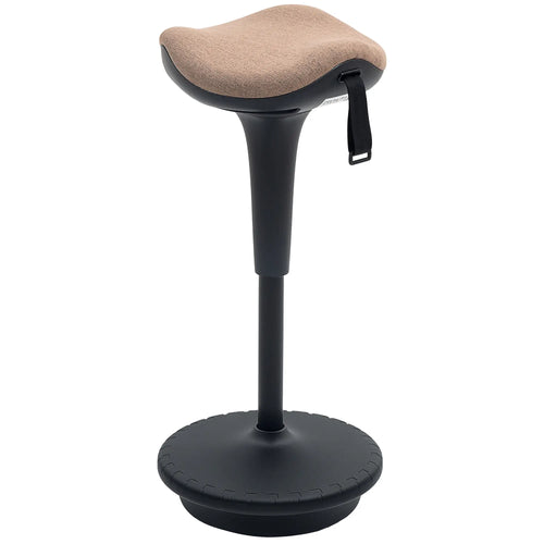 Adjustable Ergonomic Swivel Standing Stool, Brown