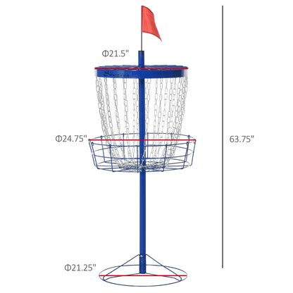 24-Chain Portable Disc Golf Basket, Easy Assembly, Lightweight, Deep Blue Baseball at Gallery Canada