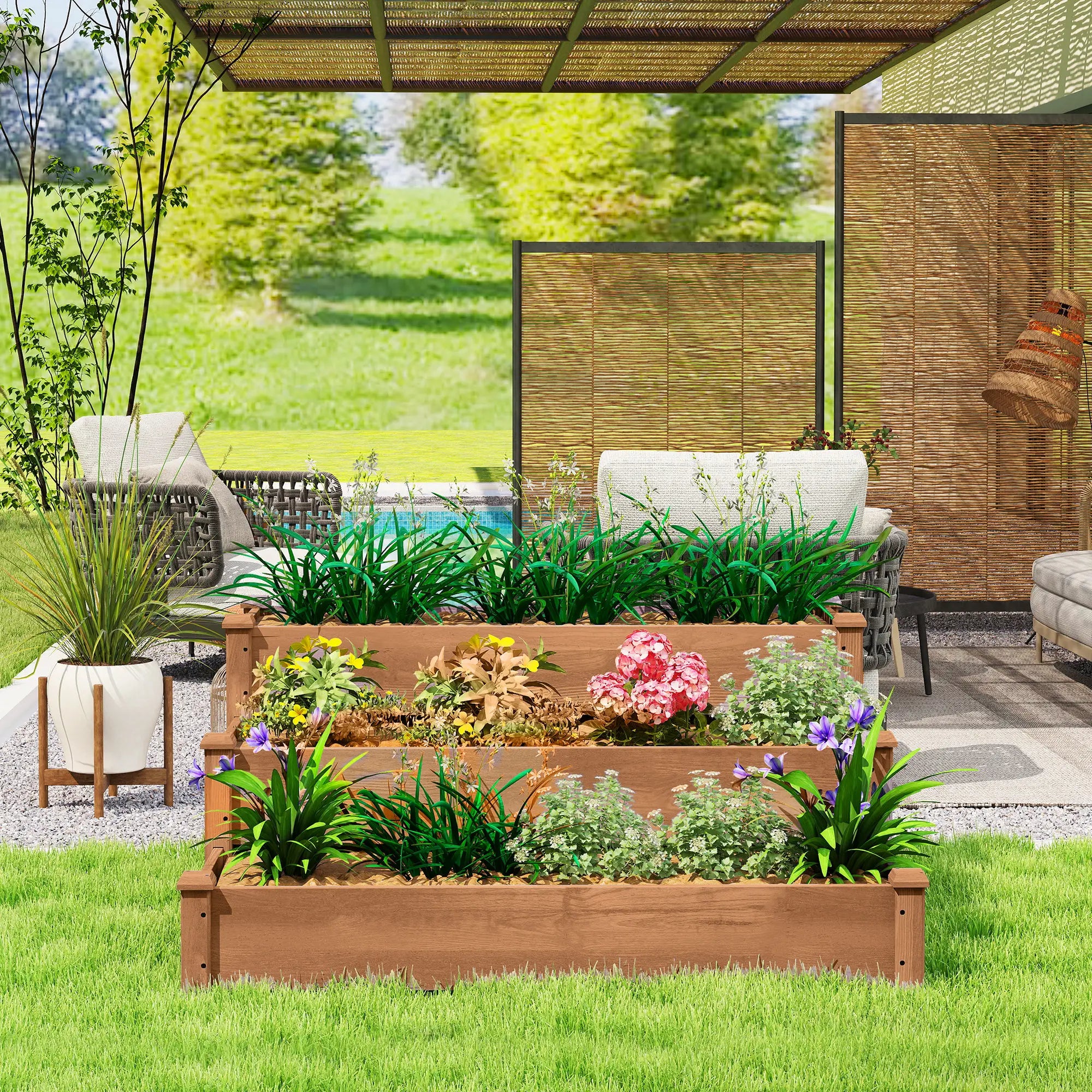 3-Tier Garden Bed Planter Box, 49