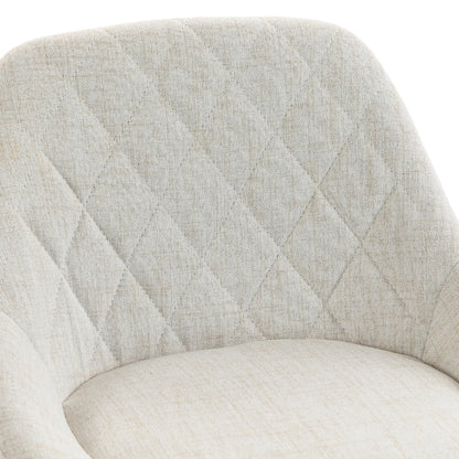 Tabourets de bar pivotants hauteur comptoir Lot de 3, Blanc cassé