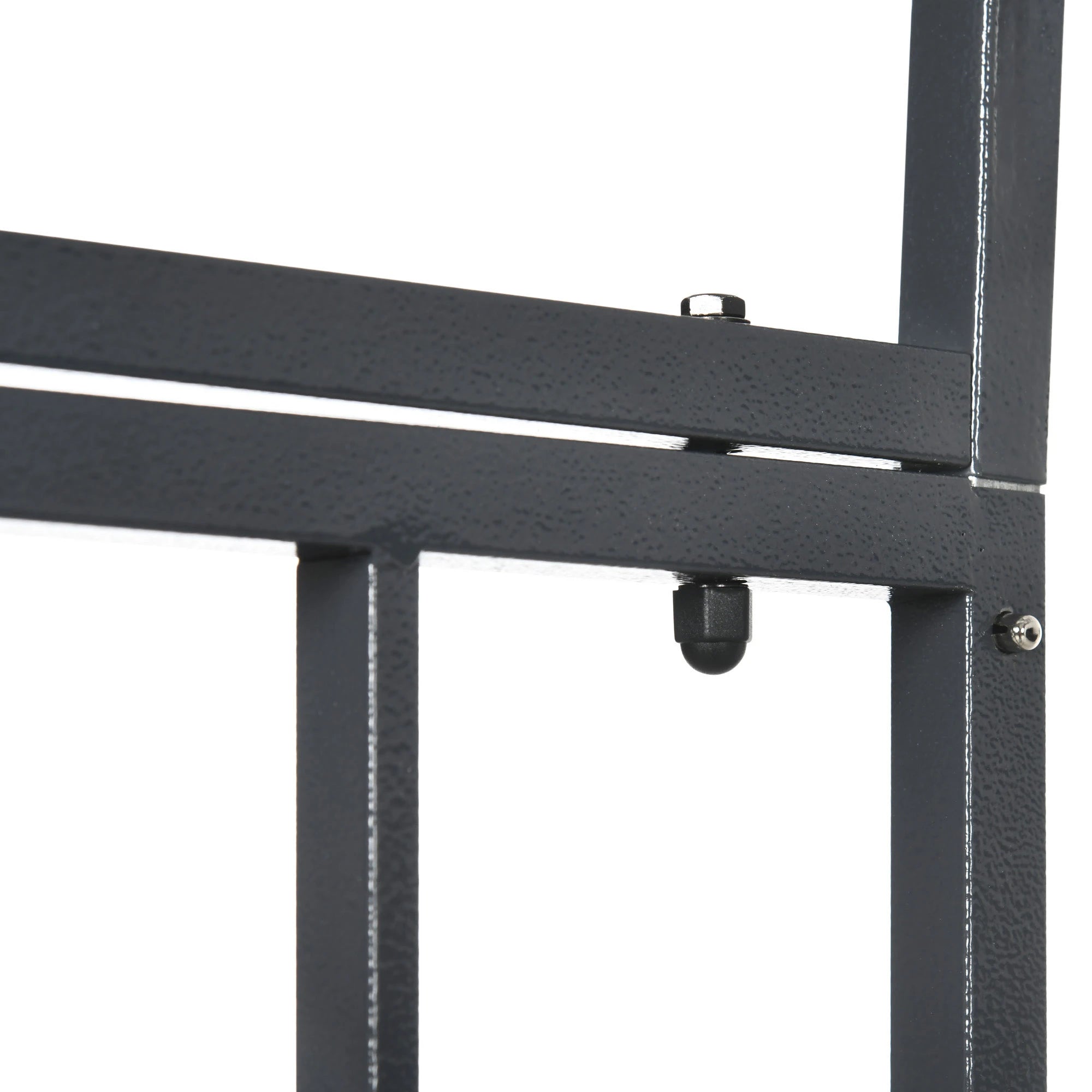 6.7 FT Steel Garden Arch with Gate, Outdoor Arbor for Vines, Dark Grey Garden Arches at Gallery Canada