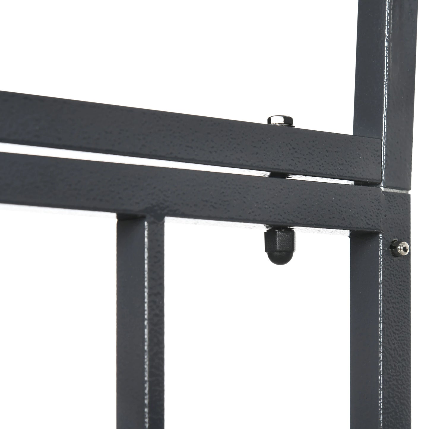 6.7 FT Steel Garden Arch with Gate, Outdoor Arbor for Vines, Dark Grey Garden Arches at Gallery Canada