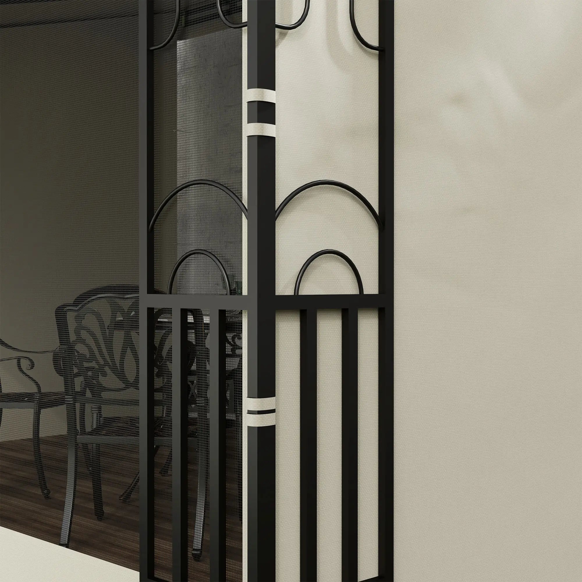 10' x 13' Outdoor Pergola, UV Resistant, with Curtains, Beige Pergolas at Gallery Canada