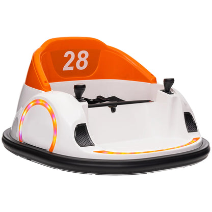 12V Bumper Car, 360 Degree Remote Control, Lights Music Horn, 1.5-5 Years, Orange Electric Toy Cars at Gallery Canada