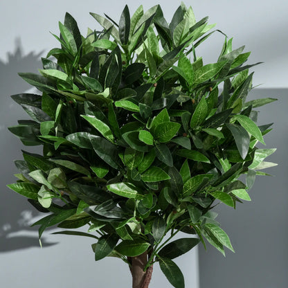 4FT Artificial Laurel Tree Set, Lifelike Fake Plant, Green Artificial Trees at Gallery Canada