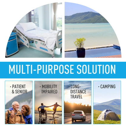 Portable Toilet for Adults, 2 Detachable Tanks, 5.3 Gallon (20L), Grey Camping Toilets at Gallery Canada