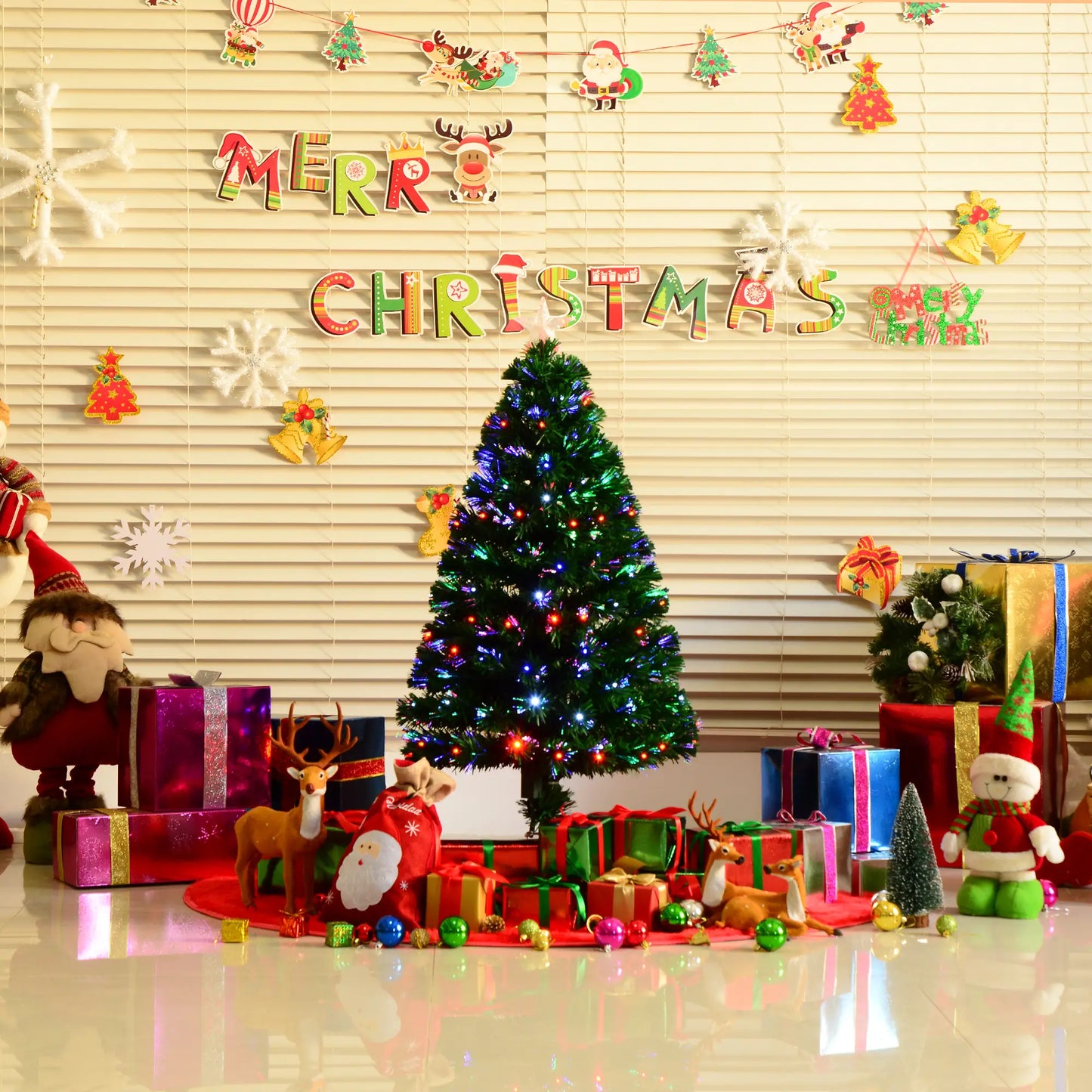 4ft Prelit Artificial Christmas Tree, Spruce Hinged Full Artificial Christmas Trees at Gallery Canada