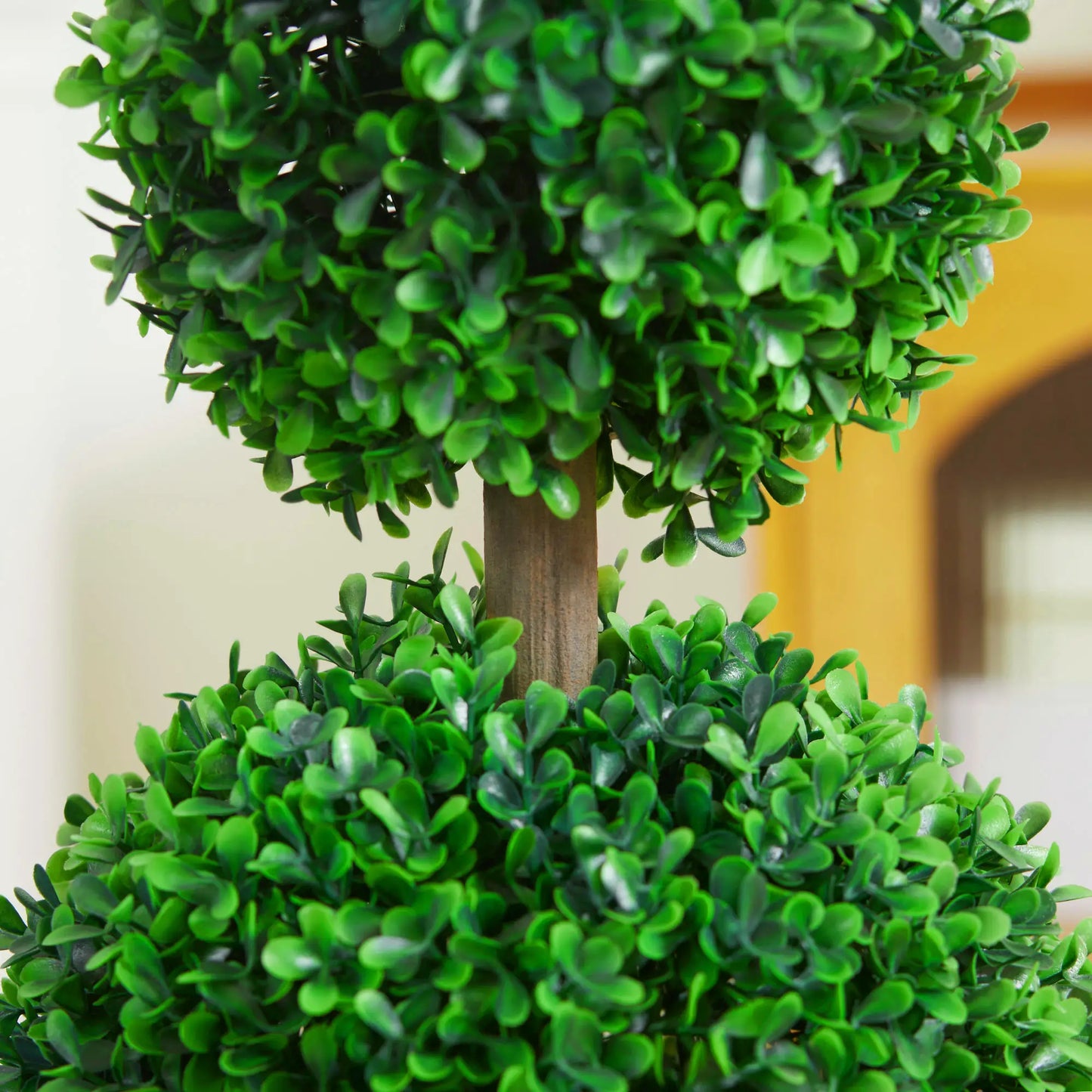 Artificial Boxwood Topiary Tree Set Of 2, Faux Plant In Pot, Green Artificial Trees at Gallery Canada