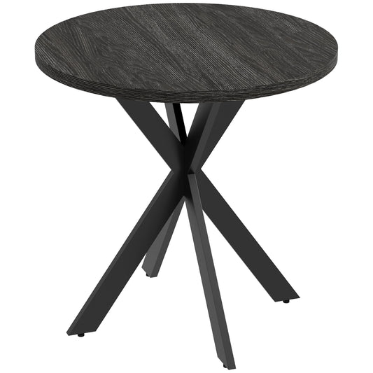 29" Round Dining Table, Steel Legs, Black Bar Tables & Dining Tables Black Tabletop, Black Legs at Gallery Canada