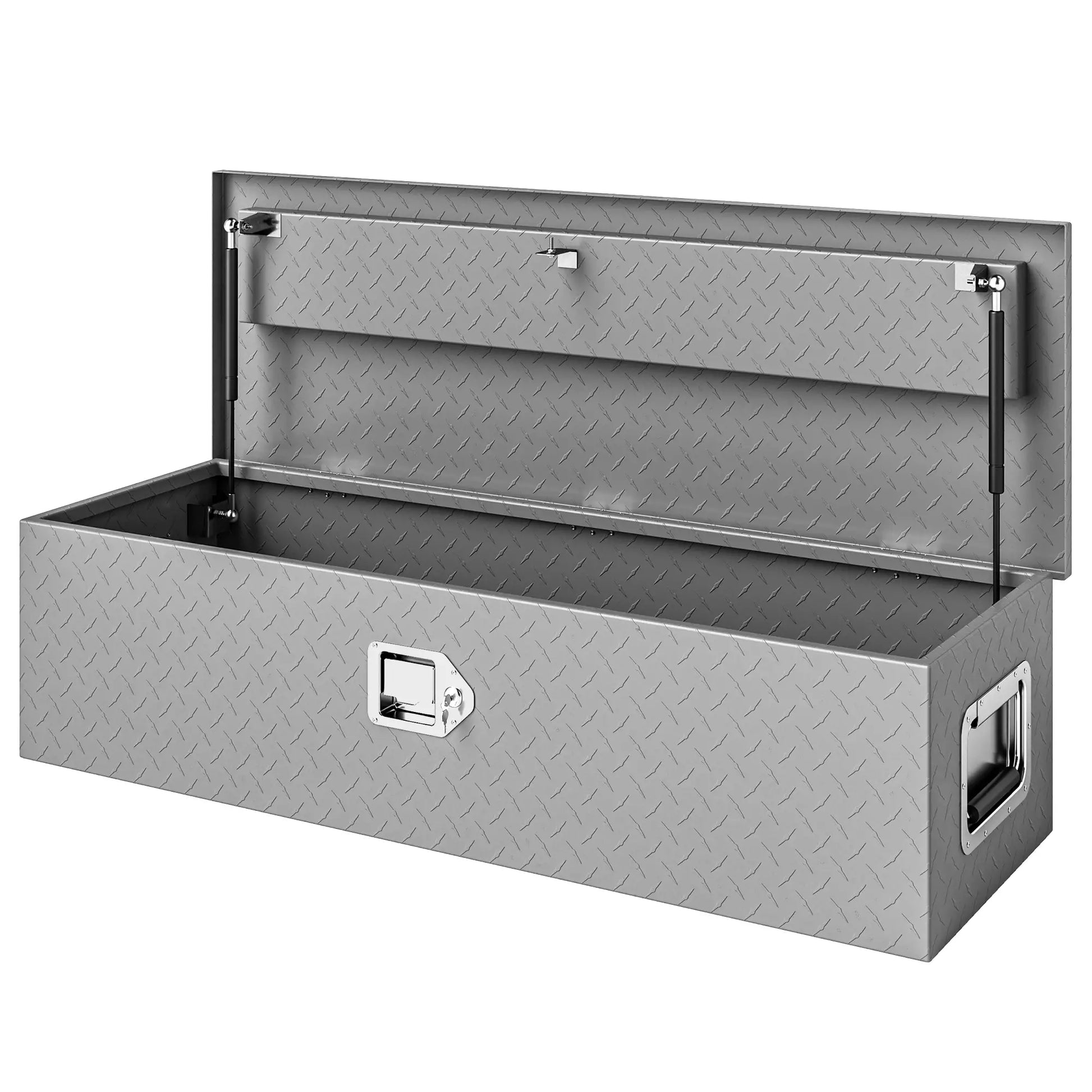 39" x 13" x 10" Truck Tool Box, Heavy Duty, Lock and Keys, Aluminum Automotive Light Grey at Gallery Canada
