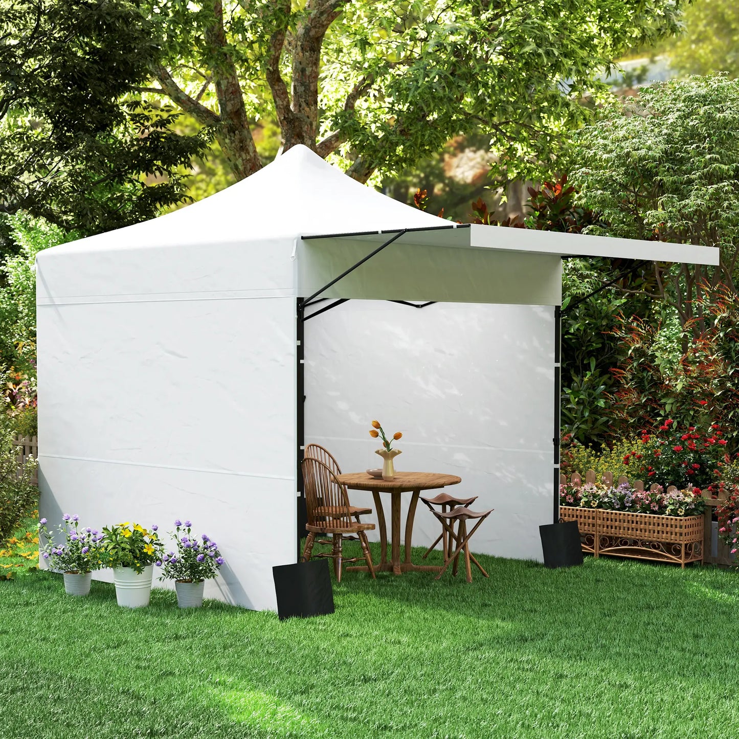 10' x 10' Pop Up Canopy Tent, Awning, Sidewalls, Wheeled Bag, Sand Bags Pop Up Canopies at Gallery Canada