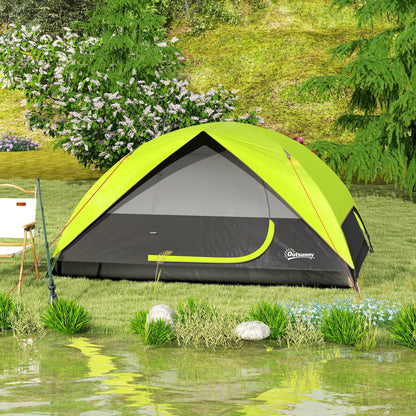 Pop Up Camping Tent, 3-4 Person, Waterproof Dome Tent, Mesh Window Camping Tents at Gallery Canada
