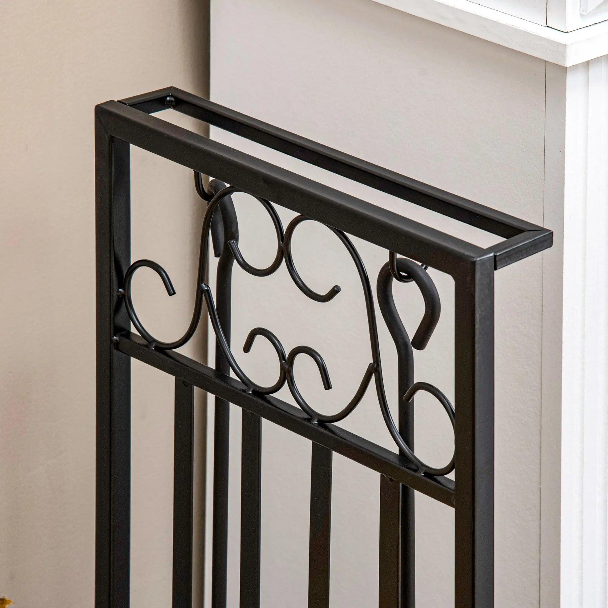 Heavy Duty Firewood Log Rack, Vintage Design, Black Firewood Racks at Gallery Canada