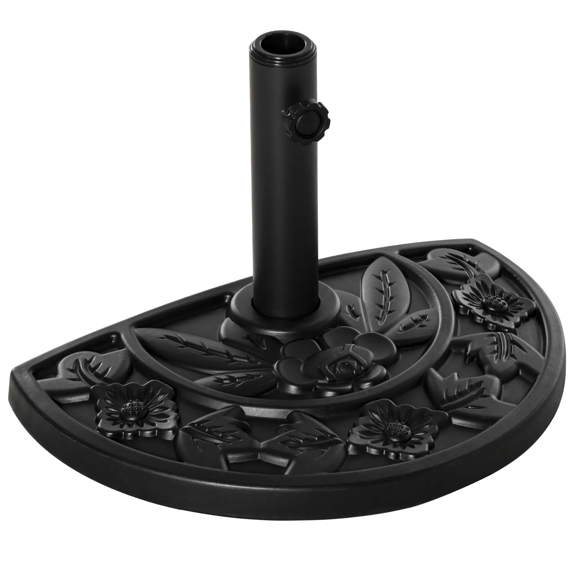 20 lb Heavy Duty Umbrella Base, Outdoor Concrete Stand, Black Umbrella Bases at Gallery Canada