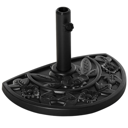 20 lb Heavy Duty Umbrella Base, Outdoor Concrete Stand, Black Umbrella Bases at Gallery Canada