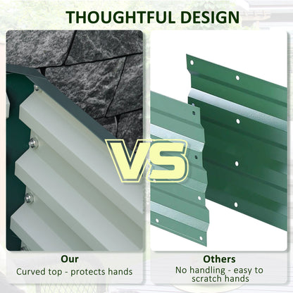 4' x 4' x 1' Galvanized Steel Raised Garden Bed, Vegetables, Flowers, Herbs Galvanized Planter Boxes at Gallery Canada