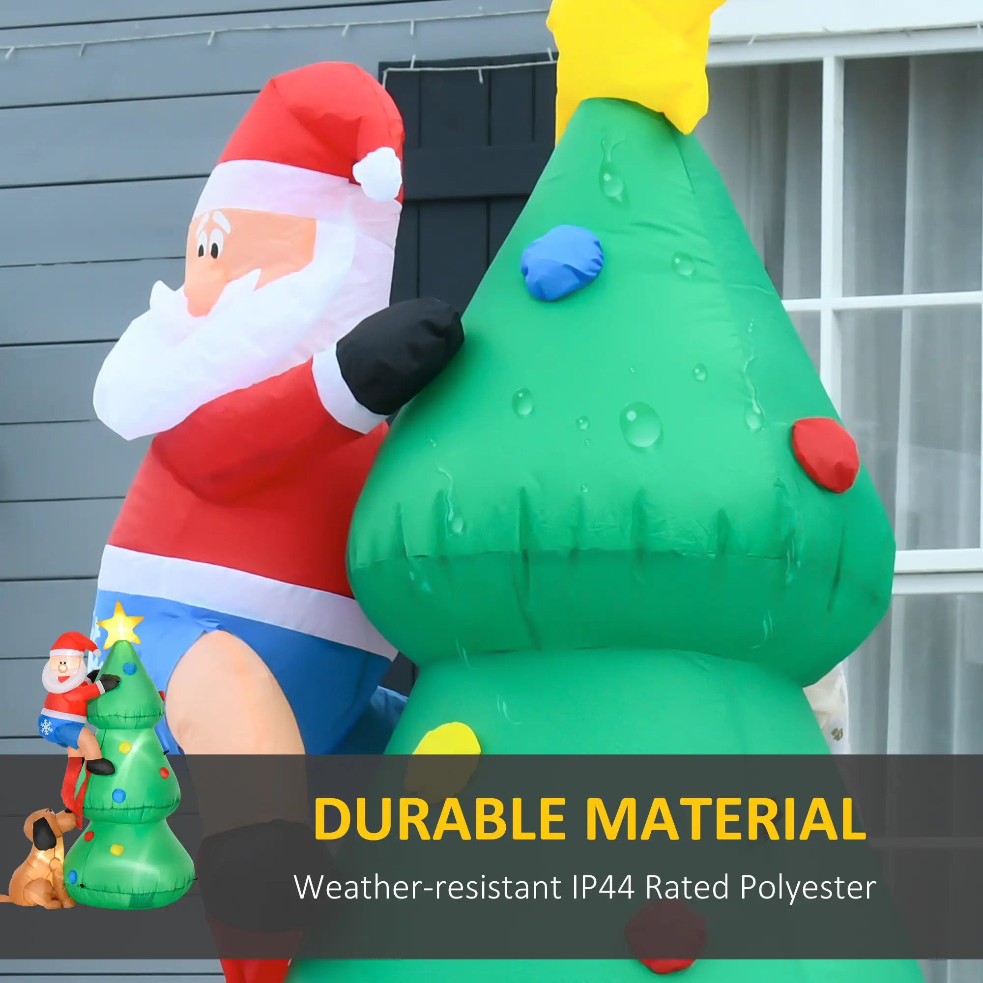 5.9ft Inflatable Christmas Tree, LED Lights, Indoor Outdoor Decor Christmas Inflatables at Gallery Canada