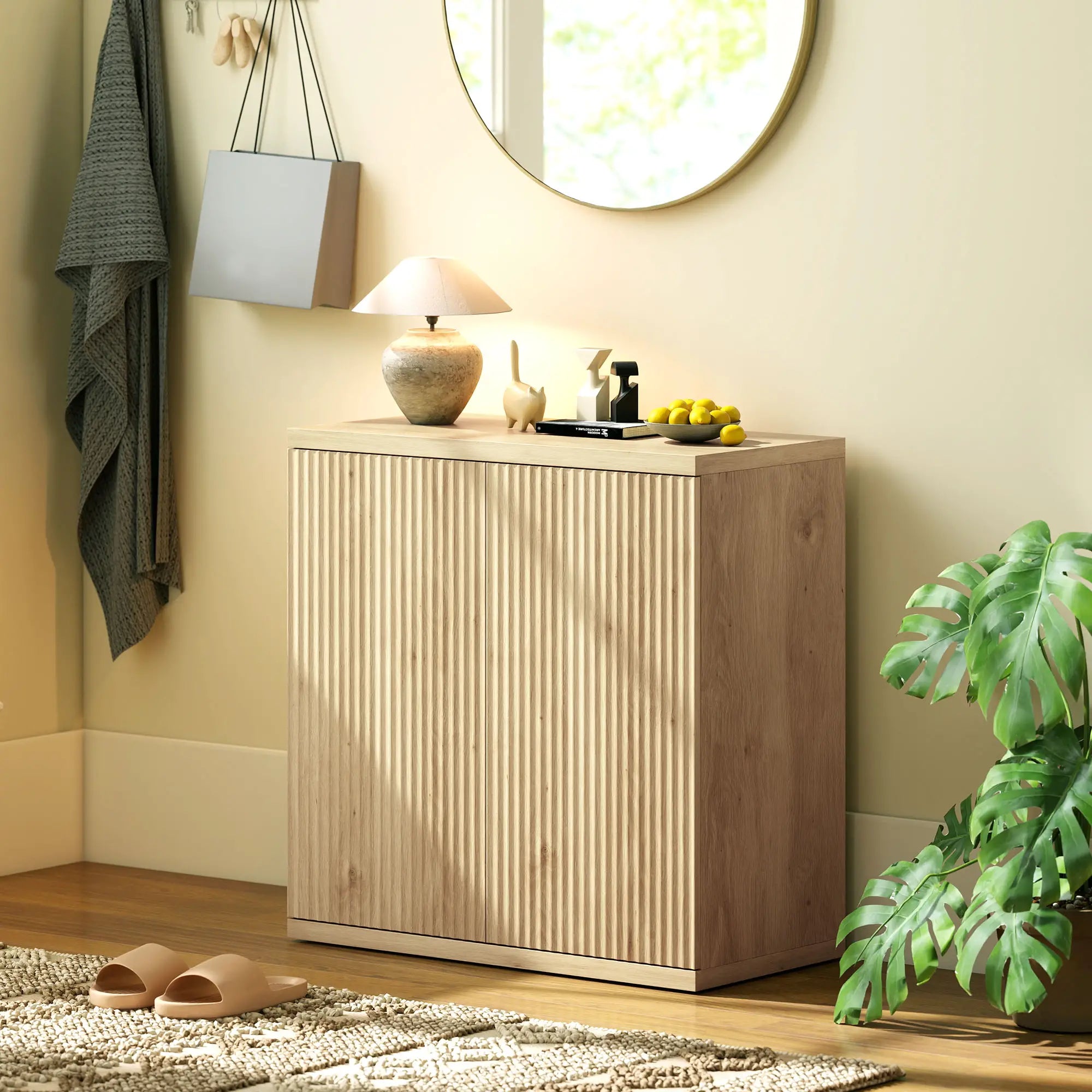 Sideboard Buffet Cabinet Set Of 2, Kitchen Cabinet, Oak Bar Cabinets at Gallery Canada