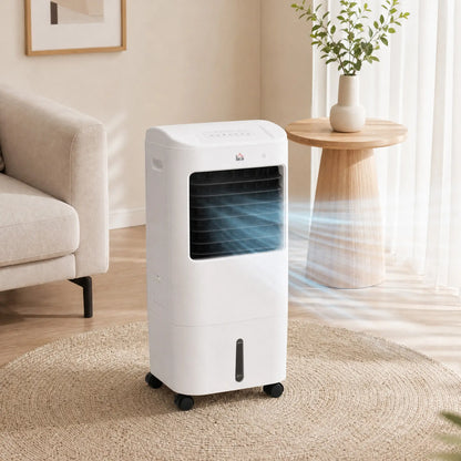 Tower Cooling Fan with Ice Pack, Remote, 3 Modes, 3 Speeds, 7.5H Timer, White Tower Fans at Gallery Canada