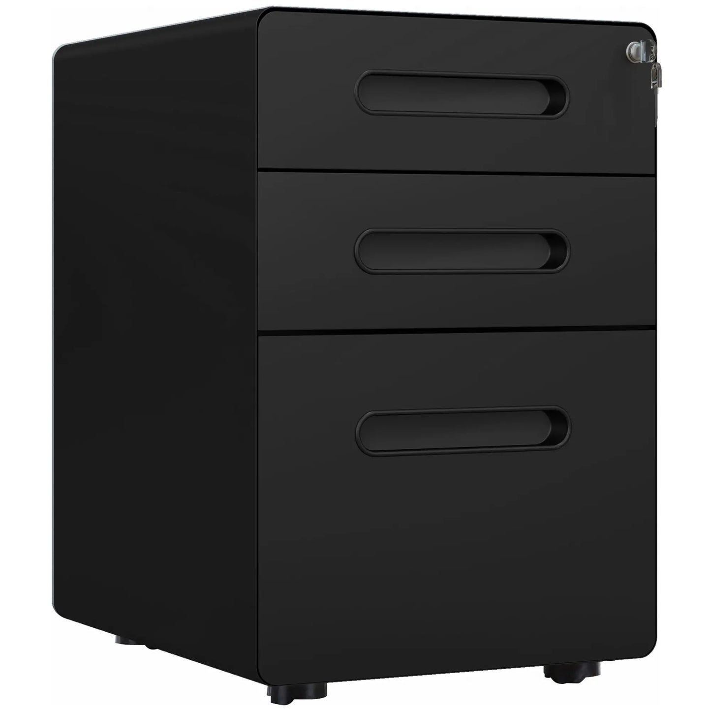 Lockable File Cabinet, Steel Filing Cabinet on Wheels for Legal, A4, Letter Size, Home Office Office Cabinets & Cupboards at Gallery Canada