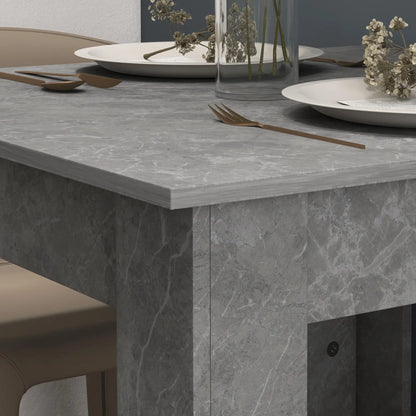 Square Dining Table, Modern Faux Cement Effect, Small Kitchen Table, Cement Grey Dining Tables at Gallery Canada