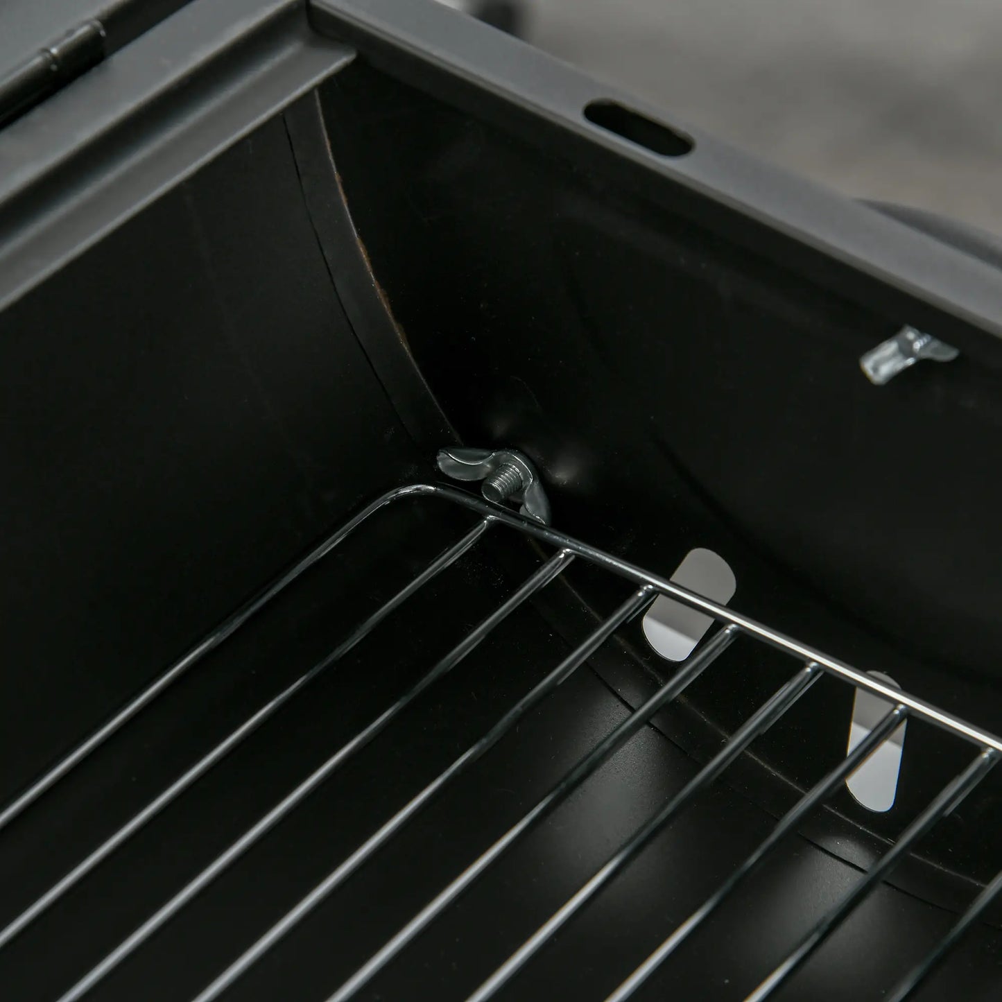 Outdoor Charcoal BBQ Grill, Tabletop Folding Barbecue, 17.3" x 9.8" x 14", Black Charcoal BBQ Grils at Gallery Canada