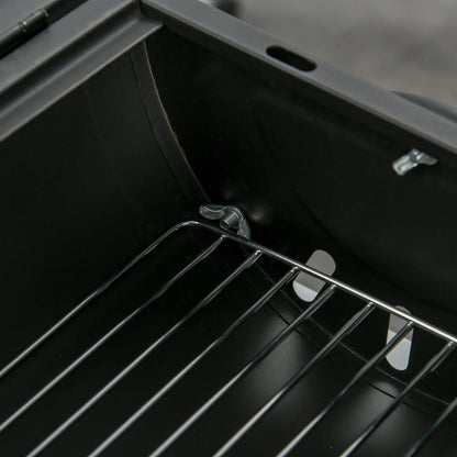 Outdoor Charcoal BBQ Grill, Tabletop Folding Barbecue, 17.3" x 9.8" x 14", Black Charcoal BBQ Grils at Gallery Canada