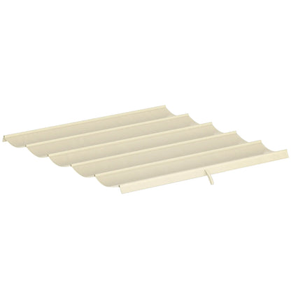 Retractable Pergola Canopy, 10' x 10', Cream White Gazebo Canopy Replacement at Gallery Canada