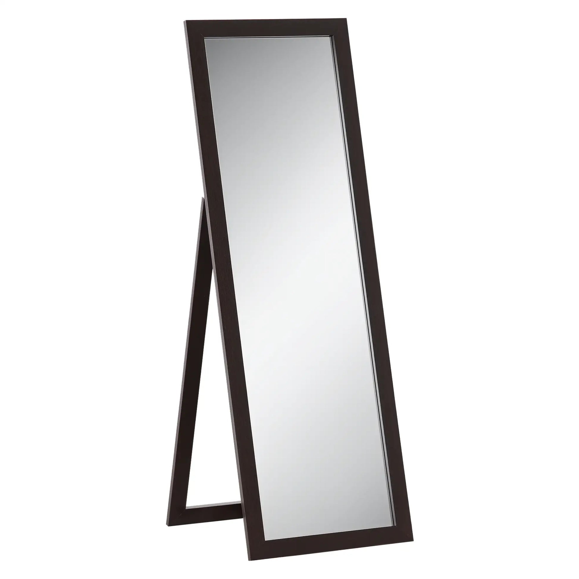 58" x 20" Full Length Mirror, Floor Standing, Rectangular, Brown Full Length Mirrors Brown at Gallery Canada