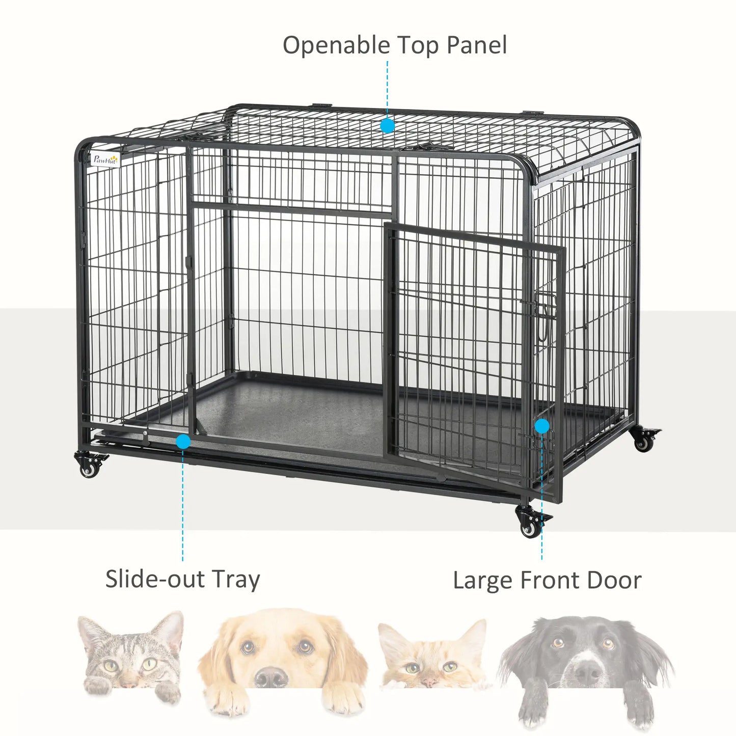 Heavy Duty Folding Dog Crate, Extra Large, 49" x 30" x 32" Houses, Kennels & Pens at Gallery Canada