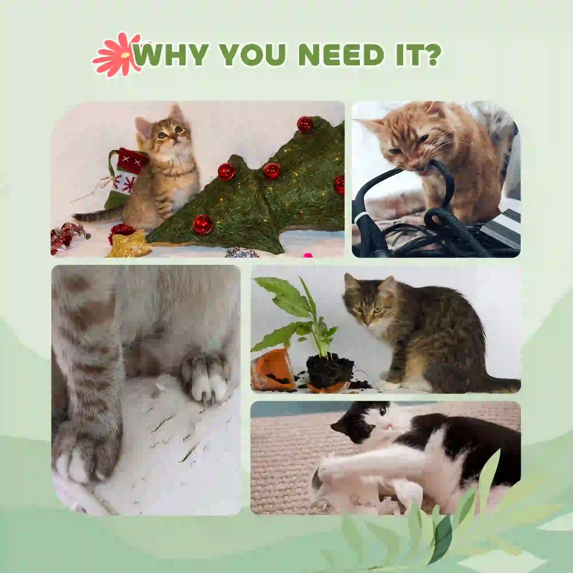 Floor to Ceiling Cat Tree, 4 Tiers, Adjustable Height 87-100