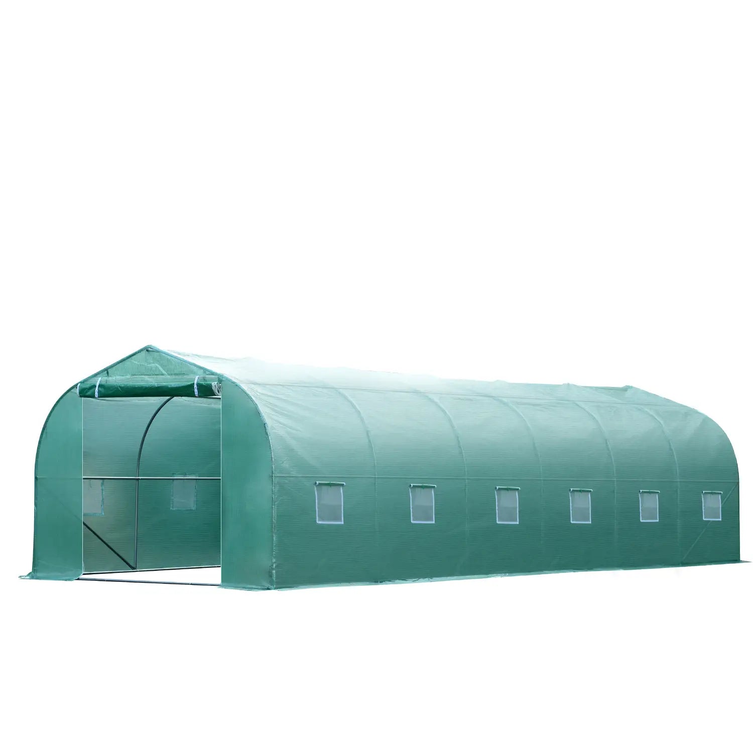 26' x 10' x 7' Walk-In Greenhouse, Garden Plant Grow Tent, Steel Frame, Green Walk In Greenhouses at Gallery Canada