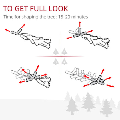 5FT Artificial Christmas Tree, Metal Stand, 416 Tips Artificial Christmas Trees at Gallery Canada