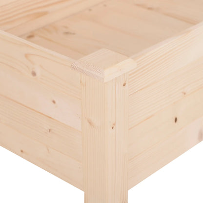 48" x 22" x 30" Wooden Raised Garden Bed, Elevated Planter Box, Natural Wood Elevated Garden Beds at Gallery Canada