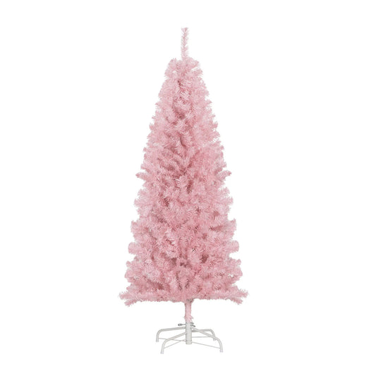 5FT Pencil Christmas Tree, Artificial, Automatic Open, Pink Pencil Christmas Trees Pink at Gallery Canada