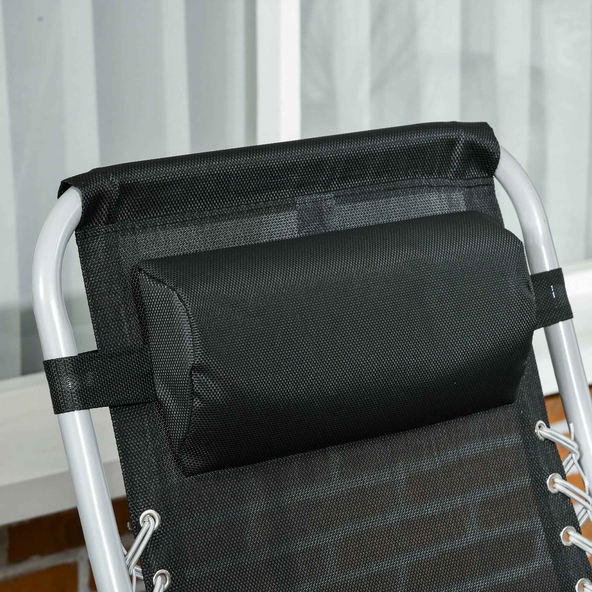 Folding Garden Chairs Set of 2, Reclining Zero Gravity, Dark Blue Lounger Chairs at Gallery Canada