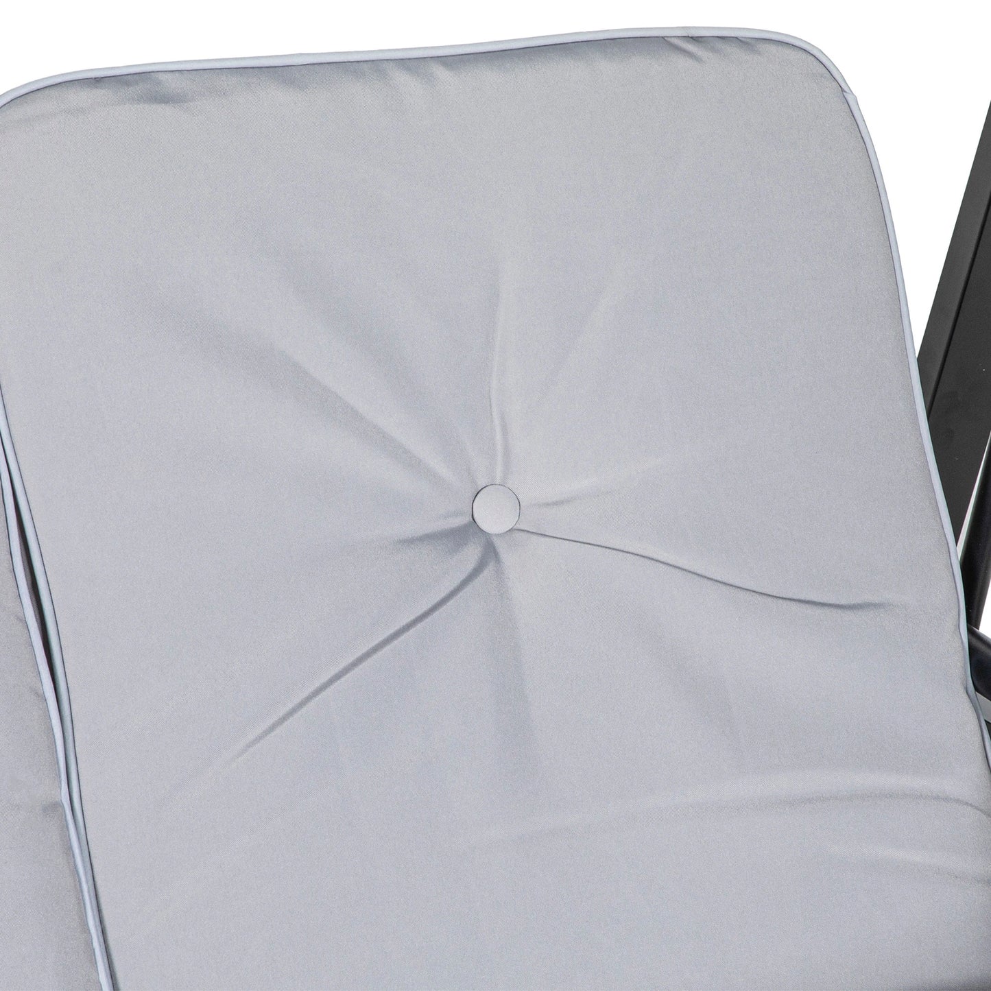 2-Seater Outdoor Porch Swing, Adjustable Canopy, Grey Patio Swings with Stand at Gallery Canada