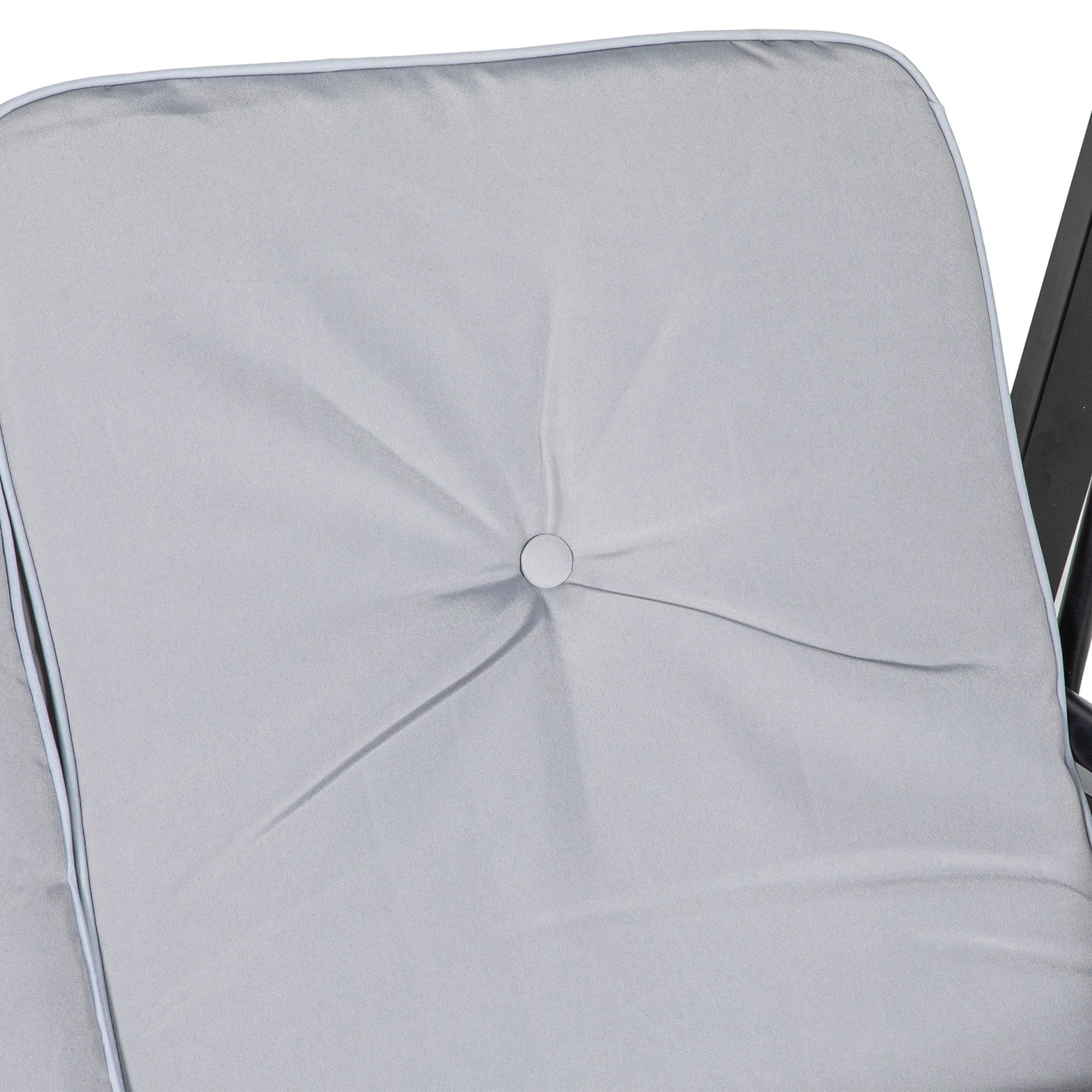 2-Seater Outdoor Porch Swing, Adjustable Canopy, Grey Patio Swings with Stand at Gallery Canada