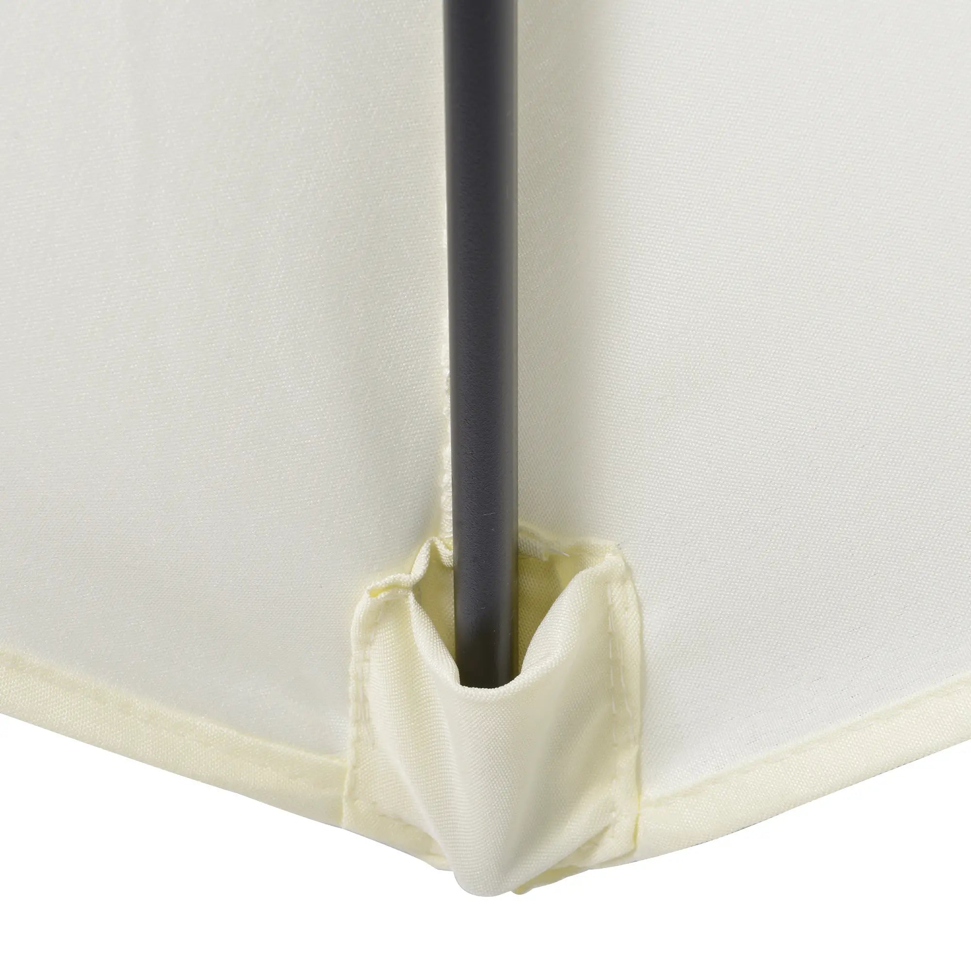 6.6FT Patio Umbrella, 6 Ribs, Cream White Sun Umbrellas at Gallery Canada