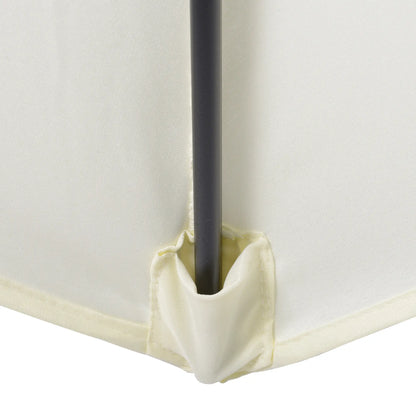 6.6FT Patio Umbrella, 6 Ribs, Cream White Sun Umbrellas at Gallery Canada