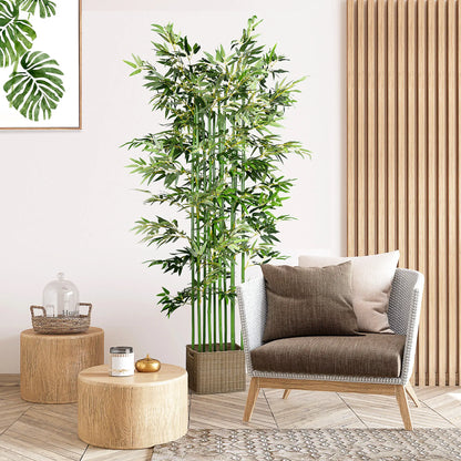 5ft Artificial Bamboo Tree, Faux Plant, Pine Wood Base, Indoor Decor Artificial Trees at Gallery Canada