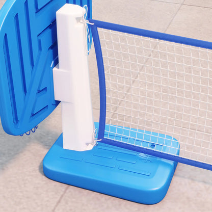 2-in-1 Pool Basketball Hoop and Volleyball Set, Portable with Fillable Base Basketball at Gallery Canada